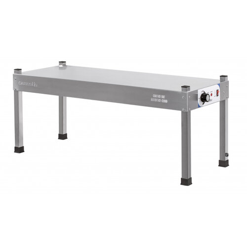  HorecaTraders Warmtebrug verwarmd |Tot 70°C | Stapelbaar | B 150 x D 30 x H 42 cm 