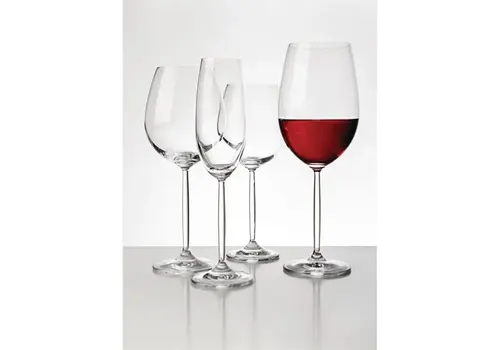  HorecaTraders Campana Champagne Glasses 26cl – Set of 6 Crystal Flutes 