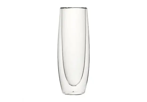  HorecaTraders Utopia Doppelwandige, stielose Champagnergläser 160 ml – 6er-Set 