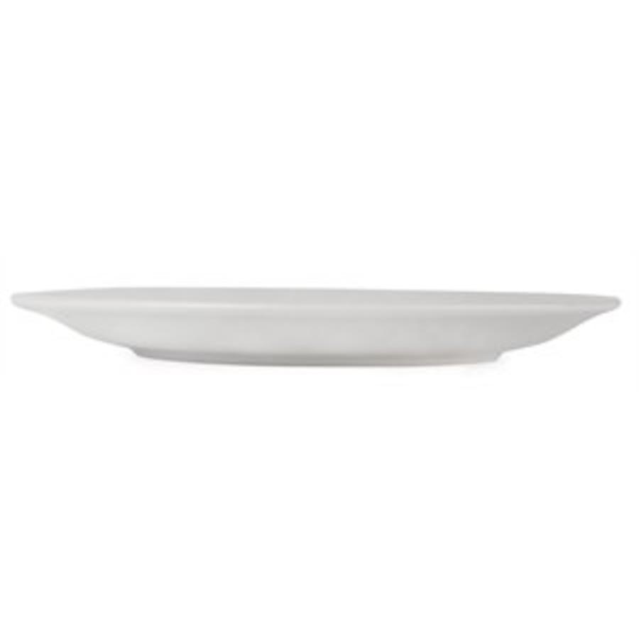 Assiette en porcelaine à bord étroit | 25 cm (12 pièces)