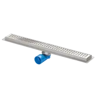 Duschablauf | Edelstahl | Quadratische Löcher | Verschiedene Größen