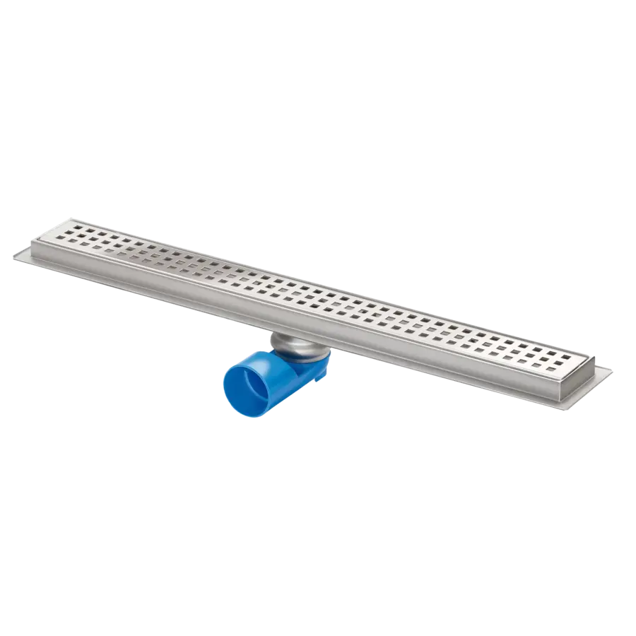 Douchegoot | RVS | Vierkante gaten | Diverse formaten