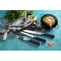 Professionelles 10-teiliges Messerset | Edelstahl | Inkl. Tragetasche | 445 x 260 x 65 mm