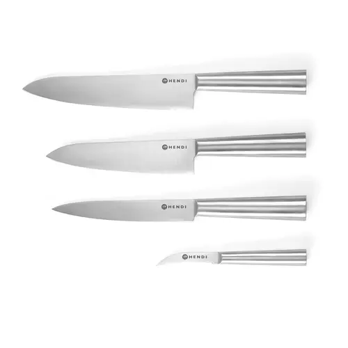  HorecaTraders Professionele Messenset 4-delig | RVS 3Cr13 | 195–373 mm | Duurzaam & Ergonomisch 