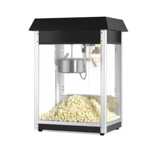  HorecaTraders Popcorn Machine | Zwart | 56x44,5x77x5cm 