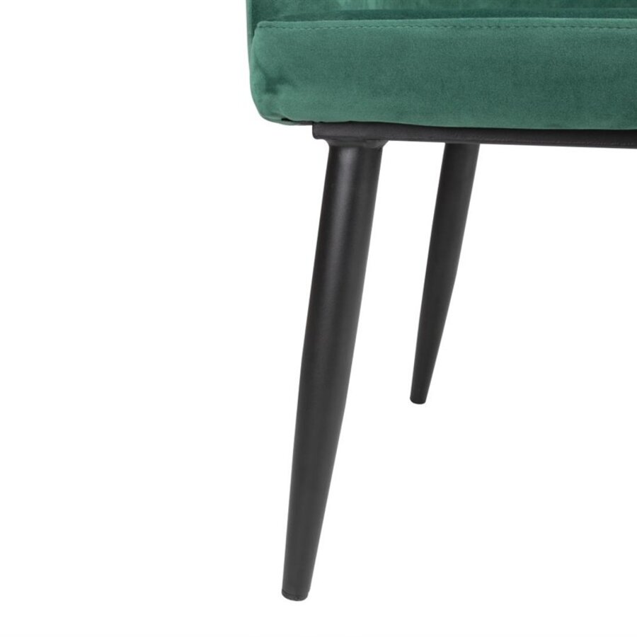 Lia Velvet Chairs Dark Green – Set of 2 Luxury Velvet Chairs