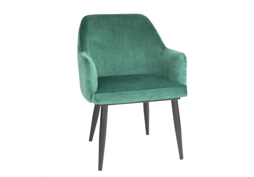  Bolero Lia Samtstühle Dunkelgrün – 2er-Set Luxus-Samtstühle 