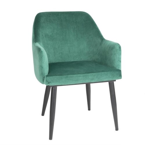  Bolero Lia Velvet Stoelen Donkergroen – Set van 2 Luxe Fluweel Stoelen 