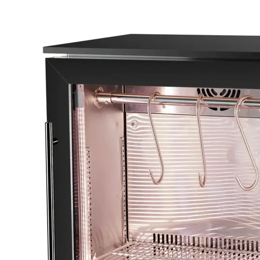 Reifeschrank | 138 l | Schwarz | 0 °C/+10 °C | Einstellbare Luftfeuchtigkeit | 60 x 50 x 90 (H) cm