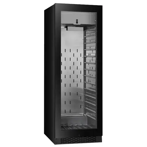  HorecaTraders Armoire de maturation à sec | 396 L | Noir | Humidité réglable | 59,5 x 71 x 172 (h) cm 