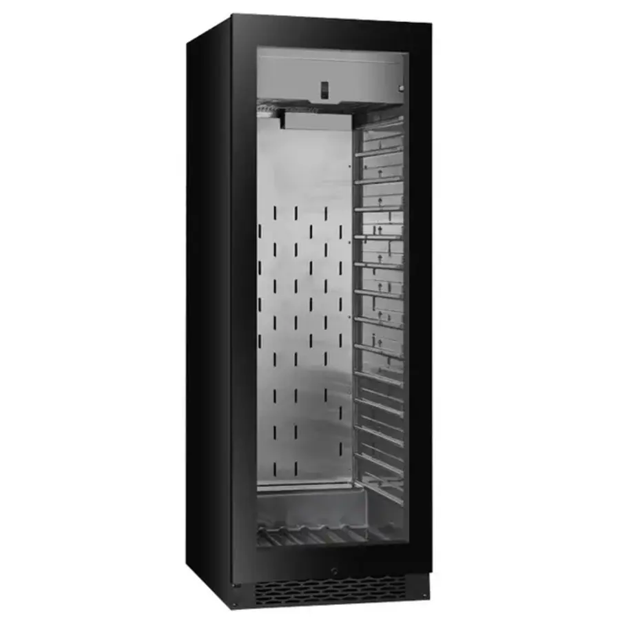 Dry aged kast | 396L | Zwart | Instelbare vochtigheid | 59,5x71x172(h)cm