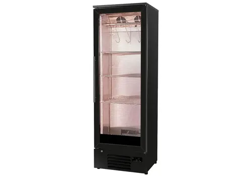 HorecaTraders Trockenreifeschrank | 293 l | Schwarz | Regulierbare Luftfeuchtigkeit | 60 x 51,5 x 182 (H) cm 