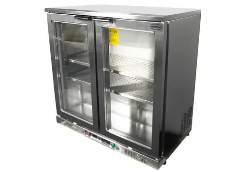  HorecaTraders Trockengereifter Schrank | Edelstahl | 198 l | -3/+5 °C | 2 Türen | 920 × 550 × 910 mm 