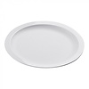 HorecaTraders White round plate Ø23 cm | stackable | polycarbonate | microwave-safe