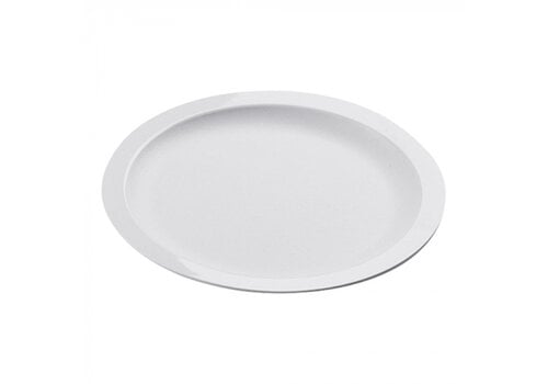  HorecaTraders Wit rond bord Ø23 cm | stapelbaar | polycarbonaat | magnetronbestendig 