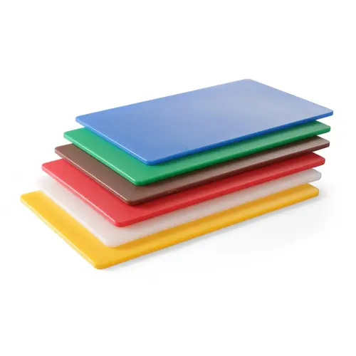  HorecaTraders Set of 6 HACCP cutting boards | HDPE | 530x325x10 mm | colored 