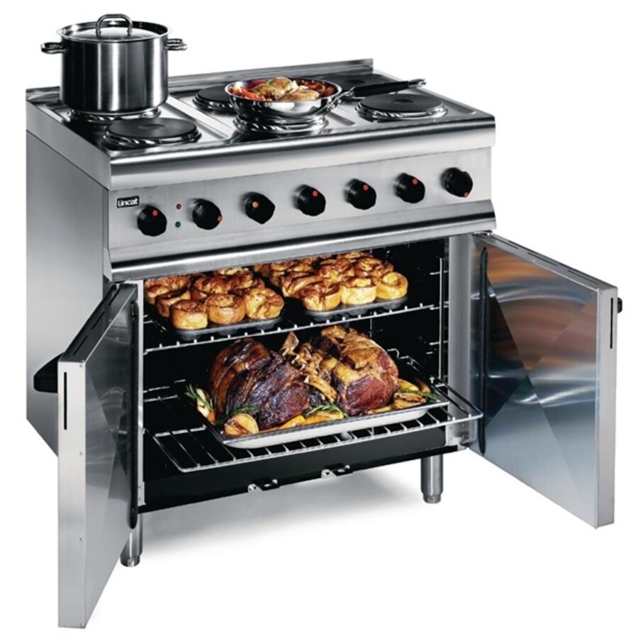 400V Electric 6-Burner Stove with Large Oven