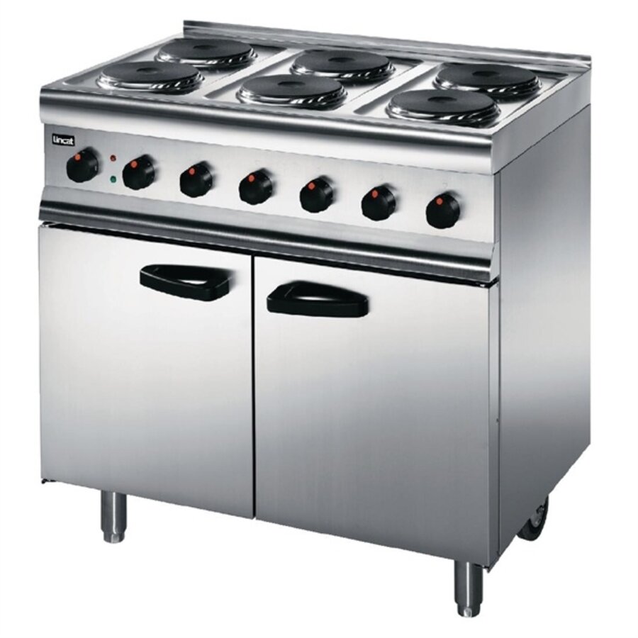 400V Electric 6-Burner Stove with Large Oven