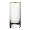 HorecaTraders Utopia Hayworth Hiball-Glas Met Gouden Rand, 355ml (6 stuks)