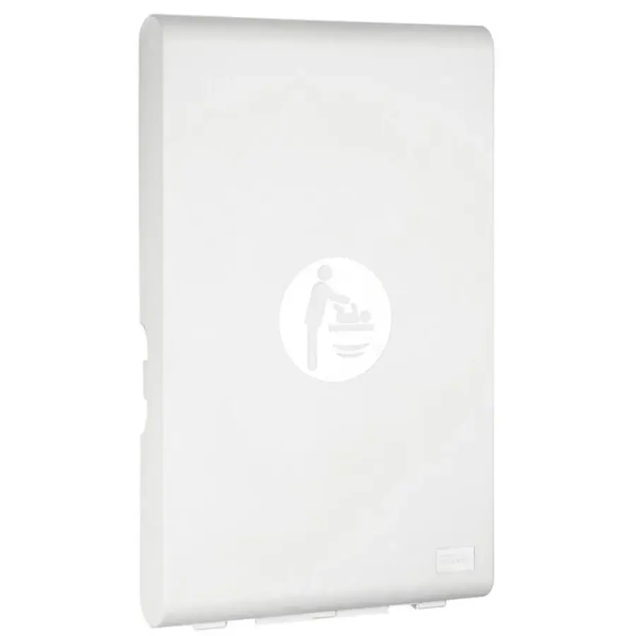 Wickeltisch | mediclinics | Kunststoff | Klappbar (vertikal) | Antibakteriell | 55 x 10 / 89 x 48 (H) cm