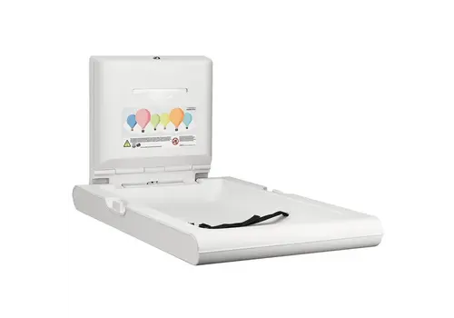  HorecaTraders Babyverschoontafel | mediclinics | Kunststof | Opklapbaar (Verticaal) | Antibacterieel  | 55x10/89x48(h)cm 