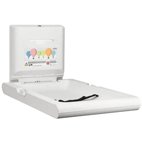  HorecaTraders Table à langer | mediclinics | Plastique | Pliable (Verticale) | Antibactérienne | 55 x 10 cm / 89 x 48 cm (h) 