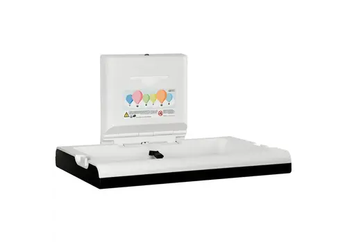  HorecaTraders Babyverschoontafel | mediclinics | RVS | Opklapbaar (Horizontaal) | Antibacterieel |  86x100/57x48(h)cm 