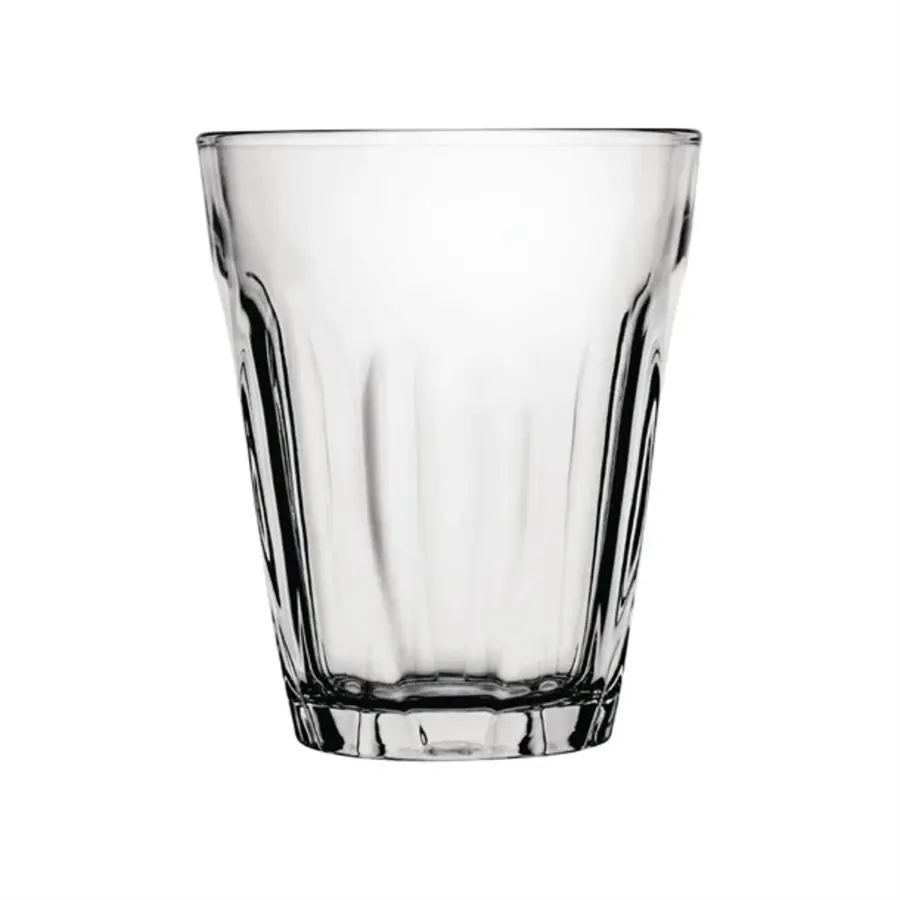 Verres en verre trempé | 350 ml | 10,8 cm (h) x 8,9 cm (Ø) | Lot de 12