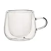 HorecaTraders Restaurant Mug | Handle | Double-walled | 8.1cm high | 6 pieces