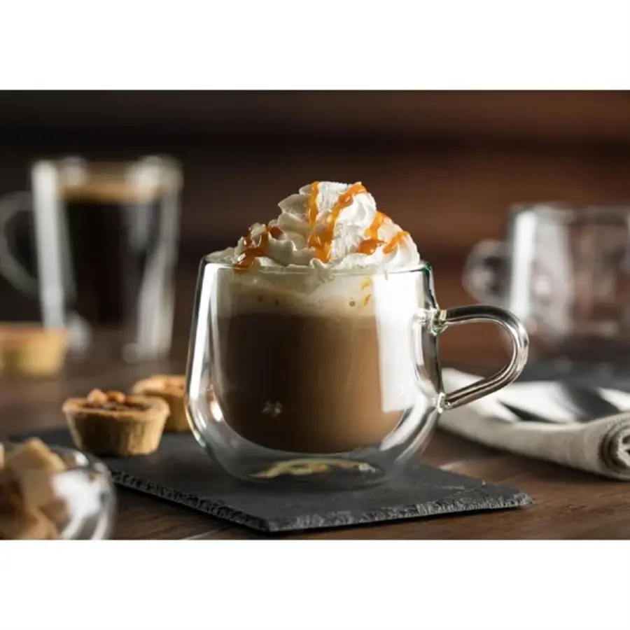 Doppelwandiger Becher | 390 ml | 9,5 (H) x 11 (B) x 11 (L) cm | 6 Stück