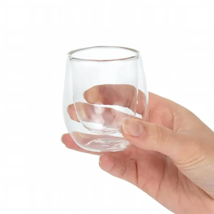Dubbelwandig espresso glas | 85ml | 6(h) x 6(Ø)cm | 12 stuks