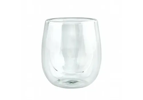  HorecaTraders Doppelwandiges Espressoglas | 85 ml | 6 cm (H) x 6 cm (Ø) | 12 Stück 