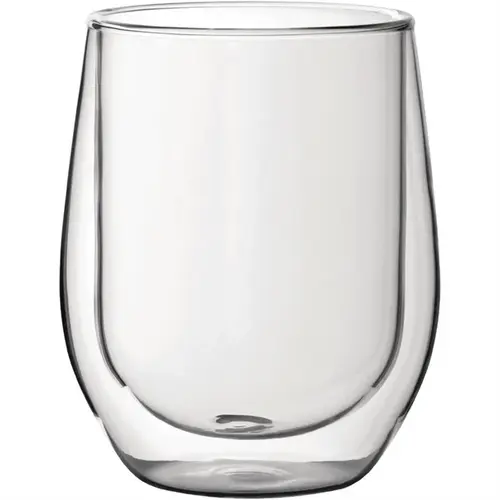  HorecaTraders Verre à whisky à double paroi | 330 ml | 11 cm (h) x 11 cm (Ø) | Lot de 6 
