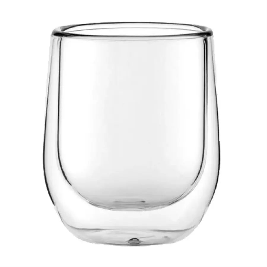 Doppelwandiges Macchiato-Glas | 110 ml | 6,5 (H) x 6,9 (B) x 6,9 (L) cm | 12 Stück