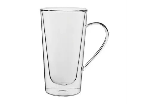  HorecaTraders Doppelwandiges Latte-Glas | 340 ml | 15 (H) x 8,6 (B) x 12 (L) cm | 6 Stück 