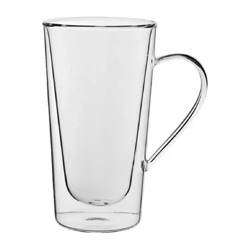  HorecaTraders Dubbelwandig latte glas  | 340ml | 15(h) x 8,6(b) x 12(l)cm | 6 stuks 
