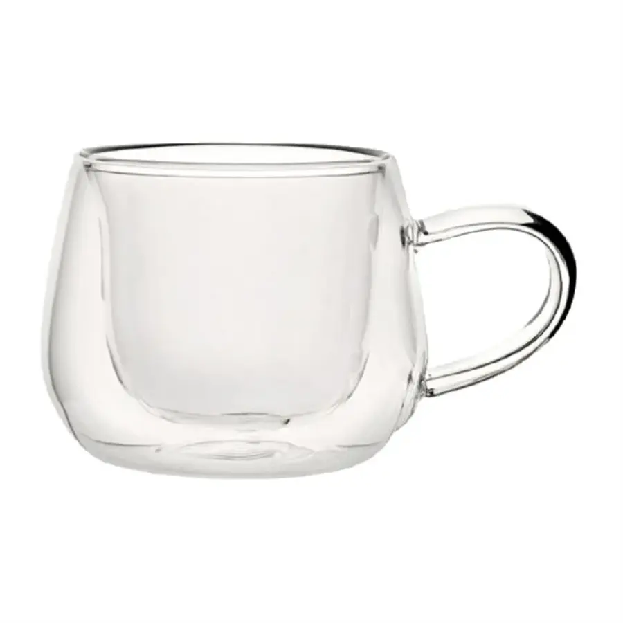 Mug à double paroi | 85 ml | 5,5 (h) x 6 (l) x 8,8 (l) cm | Lot de 12