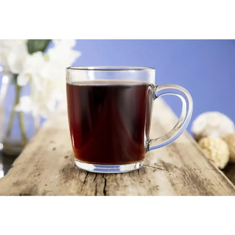 Glass Mugs | 340ml | 9.5(h) x 8.6(Ø)cm | 24 pieces