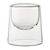 HorecaTraders Bol à dessert/dégustation à double paroi | 150 ml | 8,8 (h) x 6,5 (l) x 6,5 (p) cm | Isotherme | Lot de 6