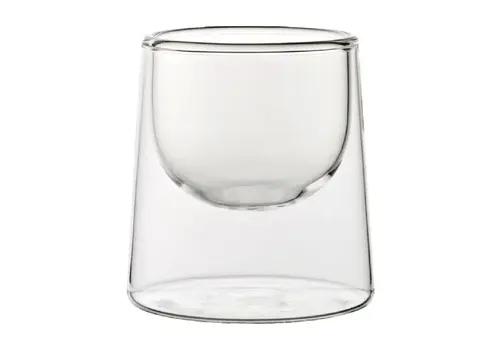  HorecaTraders Bol à dessert/dégustation à double paroi | 150 ml | 8,8 (h) x 6,5 (l) x 6,5 (p) cm | Isotherme | Lot de 6 