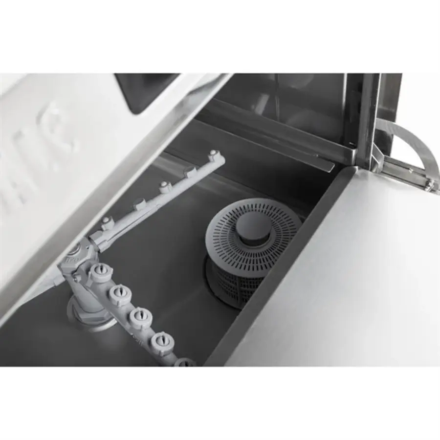 Dishwasher with drain pump | 500mm basket | 3.6kW | With 2 racks