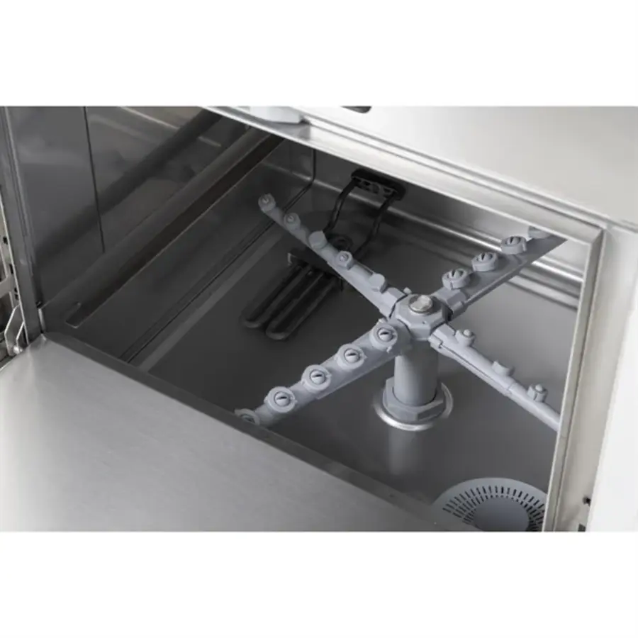 Dishwasher with drain pump | 500mm basket | 3.6kW | With 2 racks