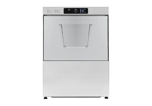  Buffalo Dishwasher with drain pump | 500mm basket | 3.6kW | With 2 racks 