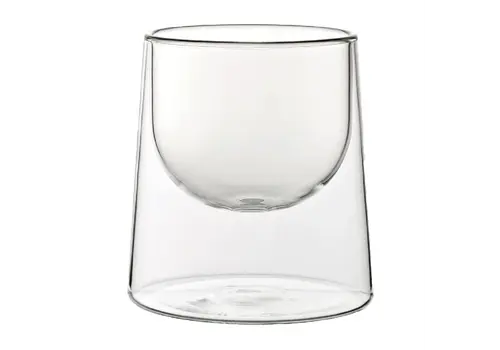  HorecaTraders Doppelwandige Dessert-/Probierschale | Borosilikatglas | 220 ml | 6 Stück 