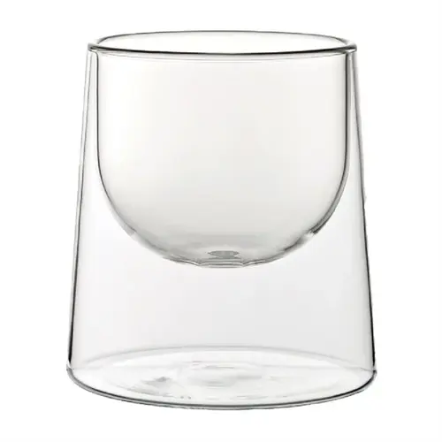  HorecaTraders Dubbelwandig dessert/proefschaaltje | borosilicaatglas  | 220ml | 6 stuks 