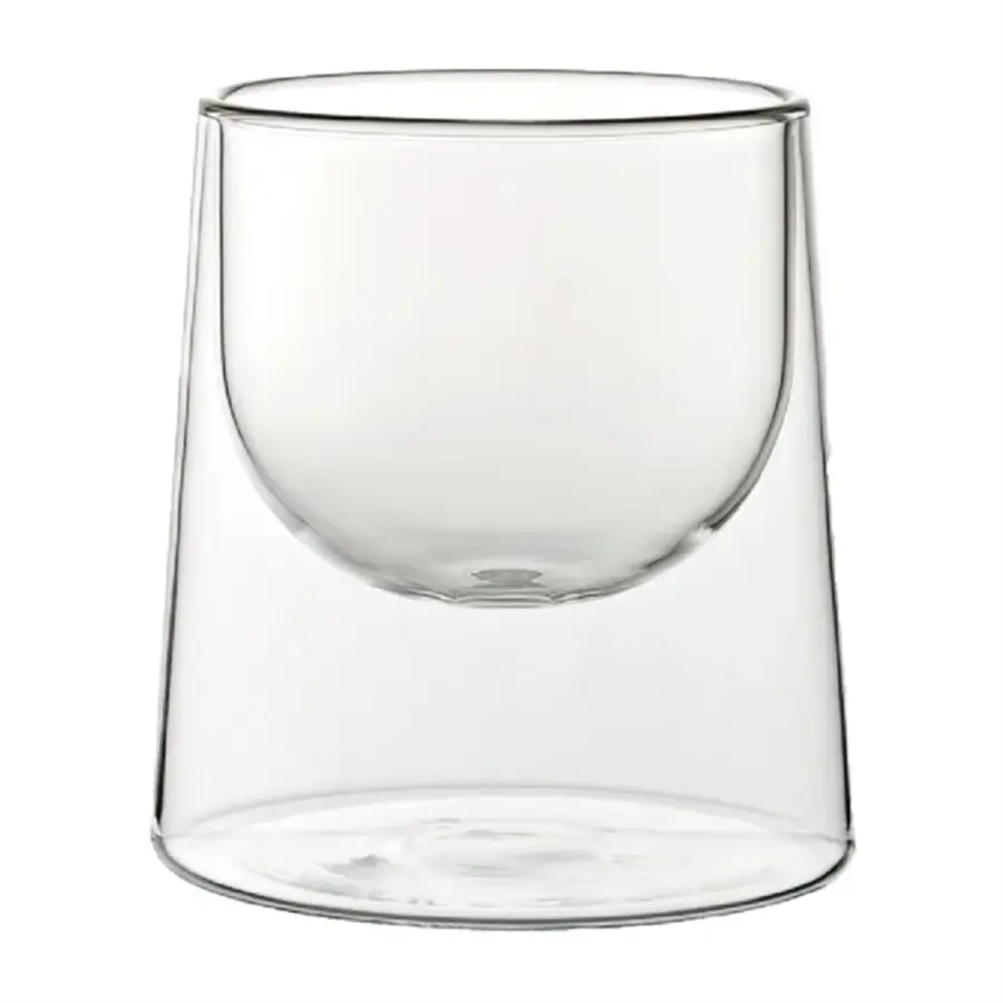 Doppelwandige Dessert-/Probierschale | Borosilikatglas | 220 ml | 6 Stück