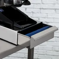 tiroir à café en acier inoxydable avec tiroir amovible