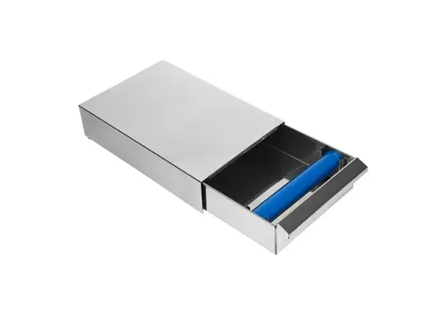  HorecaTraders Stainless steel coffee drawer with removable drawer 
