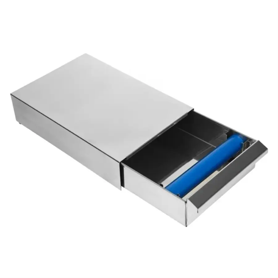 Stainless steel coffee drawer with removable drawer