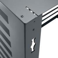 Boîtier | Caisson pour climatiseur/pompe à chaleur | Noir | 80 x 110 cm